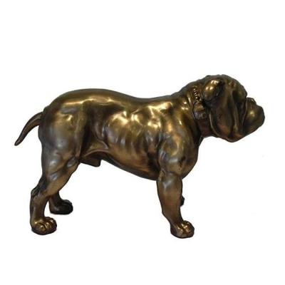 China Modern Outdoor Project Metal China Decoration Brass Dog Sculpture for sale