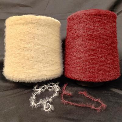 China 0.9cm  1.3cm Nylon Feather Yarn Wool-like Fancy Yarn for sale