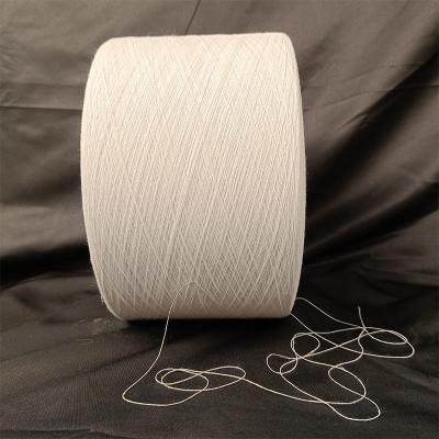 China Ne 20s Raw White CVC Yarn Regenerated Cotton Yarn For Making Sturdy Canvas for sale