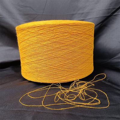 China NE 16/1 Yellow Regenerated Cotton/Polyester Yarn for Knitted and Woven Fabrics for sale