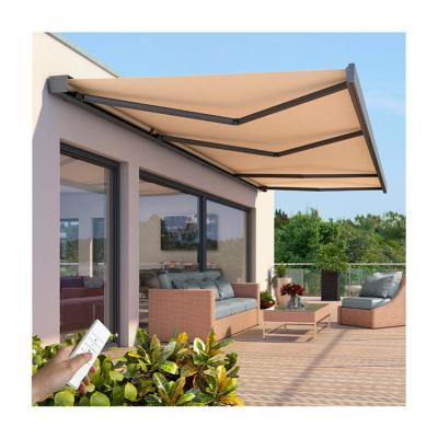 China Anti-UV Automatic Sunshade Outdoor Patio Motorized Retractable Awning Tent Aluminum Window for sale