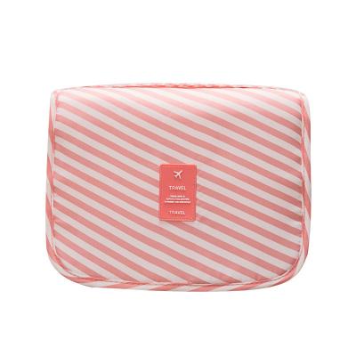 China Durable Women Waterproof Cosmetic Bag Toiletries Organizer Hanging Dry And Wet Separation Storage Travel Makeup Bags for sale