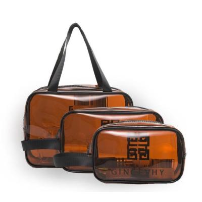 China Durable Factory Portable Shower Bag Outdoor Girl Travel Storage Bag Waterproof Box Wash Makeup Beauty Kit PVC Cosmetic Bag for sale