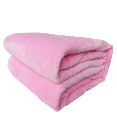 China Door\Solid 100% Factory Price Living Room\Bedroom\Toilet Polyester And Soft Embossed Thick Flannel Fleece Blanket for sale