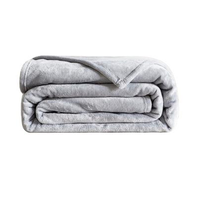 China Door\Living Room\Wholesale High Quality Fleece Blanket Polyester Throw Flannel Blanket Solid Color Bedroom\Toilet for sale