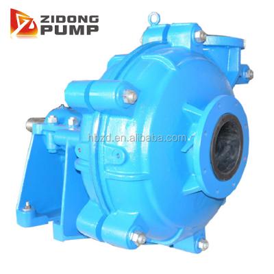 China Machining rubber liner water-cyclone feed mud pump, tailings disposal pump ash mining mud pump for sale