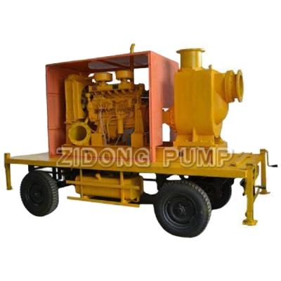 China Motorized Irrigation and Agriculture Diesel Type Non-Clog Self Priming Sewage Pump for Rainy Season Flood Control for sale