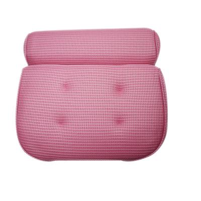 China Comfortable Memory Bathtub Pillows Good Quality Air Mesh Fabric For Support Pillow for sale