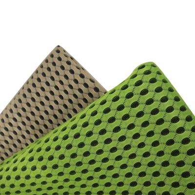 China Customizable Memory Color 100% Gsm Polyester Three Layers Of Mesh Fabric Sandwich for sale