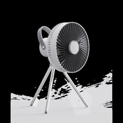 China Other Outdoor Rechargeable Fan Mini Portable Camping Fan Stand Table Desk Fan Usb Tripod Stand Fan With Led Night Light for sale