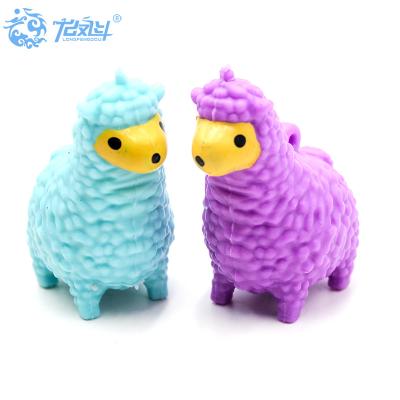 China Interesting Eco-friendly Decompression Alpaca Shape Squeeze Relaxing Toys For Kids for sale