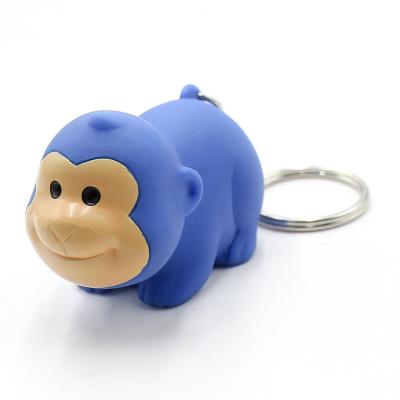 China Eco-friendly Funny Cute Poop Boxes Key Chain Poop Decompression Squeeze Out Monkey Wrench Clip for sale