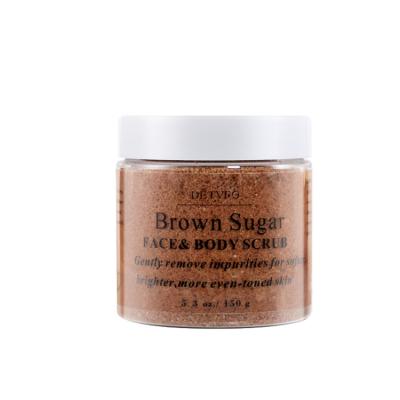 China Exfoliator Brown Nourishing Soft Moisturizer Wholesale Sugar Exfoliator Body Scrubs for sale