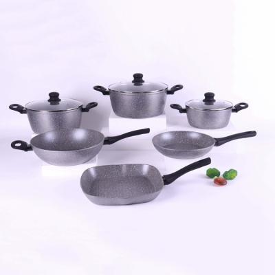 China Best Price Viable High Quality Forged Cookware Set Nonstick Pan Set for sale