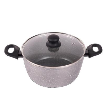 China Factory Aluminum Casserole Modern Manufacture Various Non-Stick Pans With Induction Base for sale