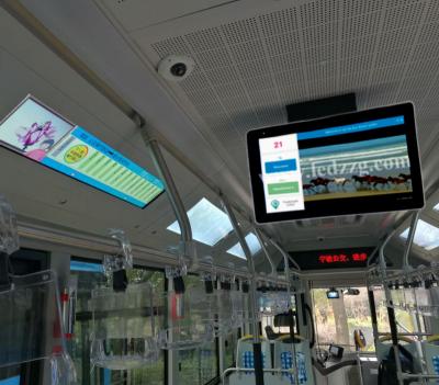 China Bus and bus station 21 inch bus lcd advertising display smart wifi lcd monitor for sale