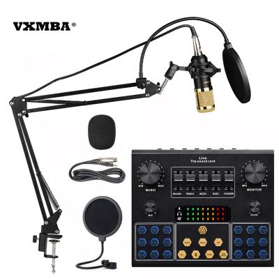 China Wholesale USB microphone bm800, computer and mobile phone with V9 sound card, studio microphone kit, YouTube game singing for sale