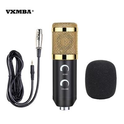 China Condenser Microphone + External Sound Card Set bm850 Condenser Studio Recording Mic Usb Wired Recording Microphone With Volume Control for sale