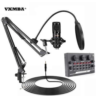 China Singer Bm800 MIC V8 Microphone Sound Card Handheld Computer And Mobile Phone Singer And USB Professional Recording Device for sale