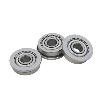 China Factory Mini Flange Bearing F604 ZZ RS 2RS Z 2Z Printer Miniature Electronic Lock Flange Ball Bearing for sale