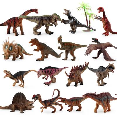 China Toy Kids Small 3D Emulational Mini Realistic Jurassic Park Dinosaur Plastic Soft Jurassic Dinosaur Models Set Toys Animal Figure Kits for sale