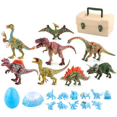 China Mini Plastic Dinosaur Figurine Dinosaur Model Toys Disassembly Animal Jurassic Dinosaur Toys Set Juguetes De Dinosaurios for sale