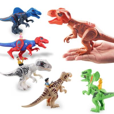 China Building Toy Mini Plastic Legoly Jurassic Dinosaur Figure DIY Building Block Bricks Compatible Dino Model Toys Kids Legoed Set Small for sale