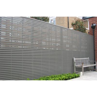 China Easily Assembled Poland Clearview Colorbond Metal Estate Aluminum Privacy Canopy Panel Fencing Slat Strip System Exterior for sale