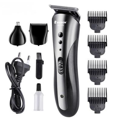 China Hot Sale Triple Blade 3 in 1 Rechargeable Electric Razor Nose Hair Beard Shaver Trimmer Professional Shaving Machine for sale