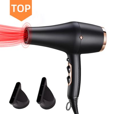 China Ionic in Ionic Infrared Professional Salon Powerful Fast Drying Hair Dryers OEM Current 2000W 2200W Best Rate One Step Hair Dryer for sale