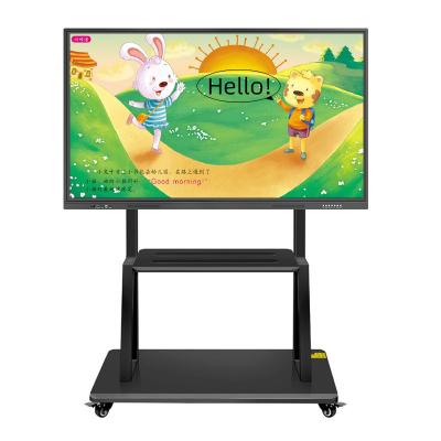 China Business. Education.Training.Office. Safety sch Portable Flat Panel Led 75 65 Inch Interactive Whiteboard Smart Electronic White Board for sale