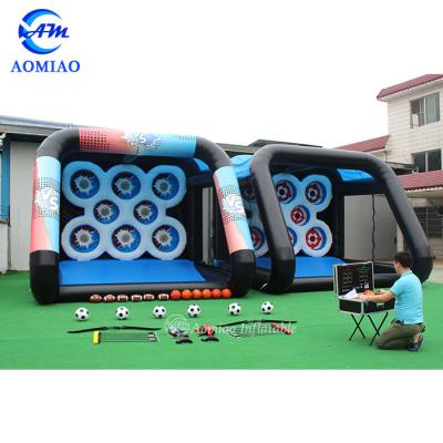 China Interactive PVC Games Combi Inflatable Shooting Sport Stadium With IPS System for sale