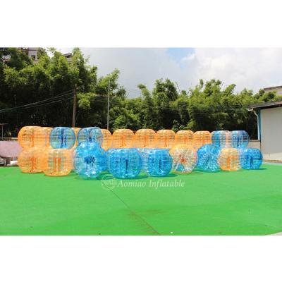 China Inflatable Toy Half Blue / Orange Human Bubble Soccer Bubble Ball Factory Directly for sale