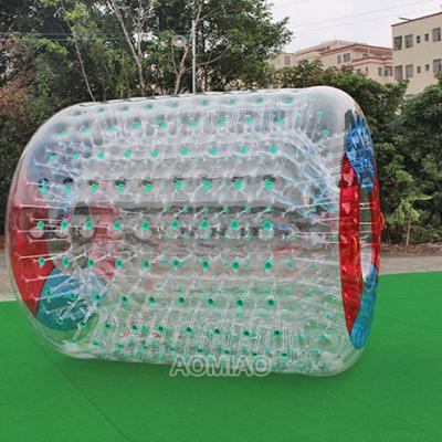 China Wholesale Cheap Inflatable PVC Water Game, Inflatable Rolling Ball, Inflatable Water Roller For Beach for sale