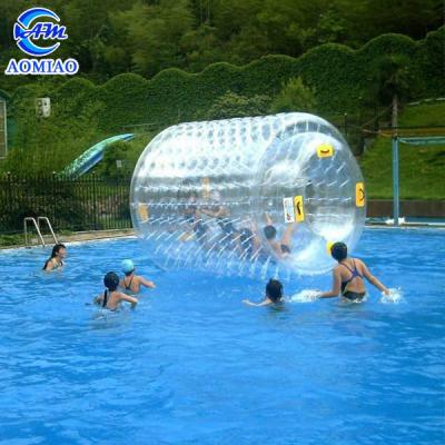 China Durable PVC / TPU Jumbo Inflatable Water Cylinder Roll In Pool Water Roller Indoors for sale