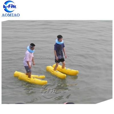 China PVC Inflatable Water Park Walk On Water Shoes , Inflatable Water Walking Shoes for sale