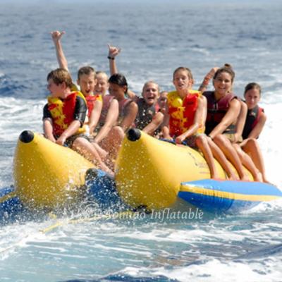 China 0.9mm PVC Commercial Used Passenger Boat , 0.9mm PVC Inflatable Banana Boat for sale