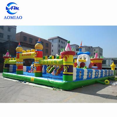 China Funny Inflatable Jumping Castle Obstacle Fun City Commercial PVC Use Large Inflatable Bouncy Castle for sale