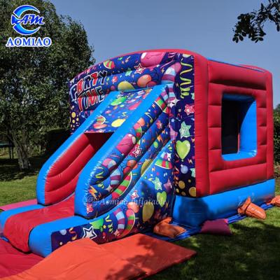 China PVC Party Time Inflatable Castle With Slide Kids Jumping Castle for sale