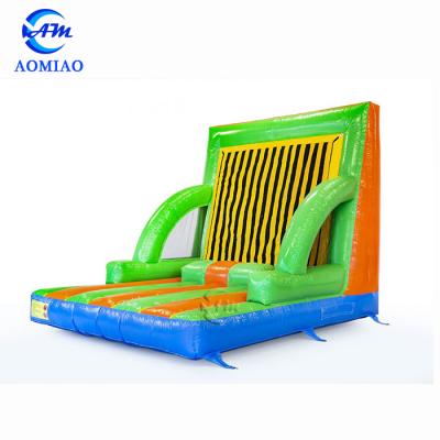 China PVC Outdoor Commercial Inflatable Sports Game Sticky Wall With Suits For Kids And Adults for sale