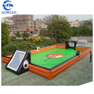 China Commercial Grade PVC Soccer Field Blow Up Soccer Inflatable Soap Field For Backyard Sport Game for sale