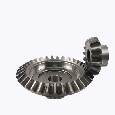 China Wholesale Secondary Worm Hard Spiral Tooth Manufacturer Bevel Gear Set For Transmission for sale