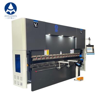 中国 Full Auto Hydraulic CNC Press Brake DA66T Controller Hydraulic Press Brake 6+1 Axis Sheet Bender 販売のため