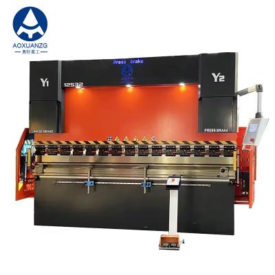 China WC67K 125tons Cnc Sheet Metal 125T\/3200mm Hydraulic Manual Bending Machine 2 Axis Press Brake for sale