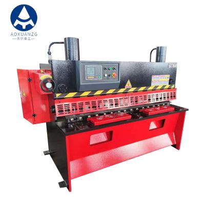 China 1600mm Hydraulic Guillotine Shearing Machine CNC Controller Foot Switch Control for sale