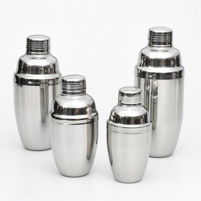 China Factory outlet lightweight stainless steel martini whiskey shaker set bar tools 250/350/550/750ml cocktail shaker for sale