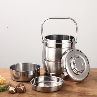 China Factory Direct Selling Freshness Preservation Stainless Steel Tiffin Box Large Capacity Food Storage Container for sale