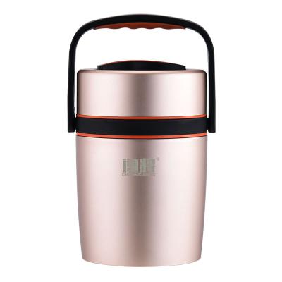 China Factory Direct Selling 304 Stainless Steel Large Capacity Tiffin Box Viable Chinese Portable Vacuum Food Lunch Box Storage Container for sale