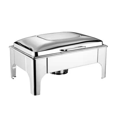 China 9L Electric Cylinder Cover Hotel Restaurant Stainless Steel Food Warmer Chafing Dish Buffet Set for sale