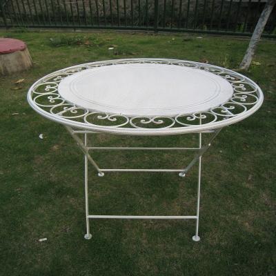 China Traditional Commercial Iron Garden Outdoor Table for sale